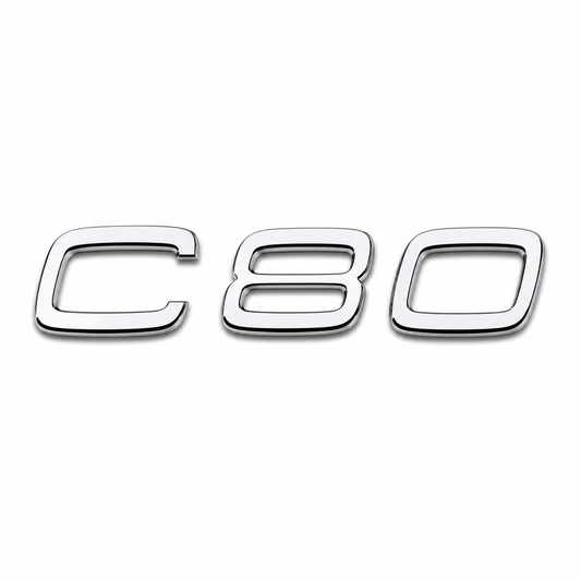 C80 Krom Bagaj Yazısı Volvo Uyumlu