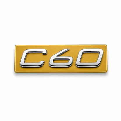 C60 Krom Bagaj Yazısı Volvo Uyumlu