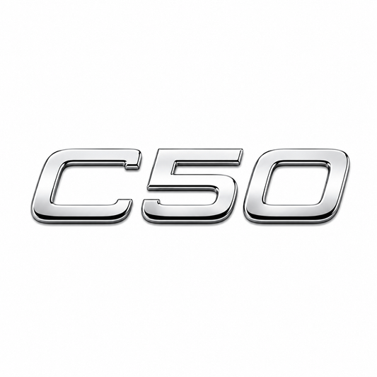 C50 Krom Bagaj Yazısı Volvo Uyumlu